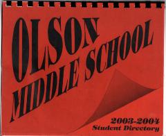 Directory, Olson Middle School 2003-2004