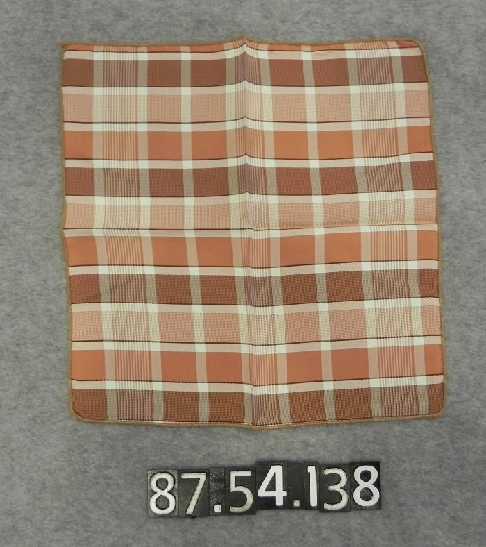 Handkerchief, brown plaid
