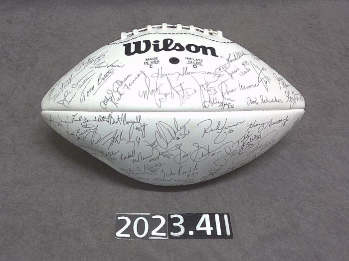 Autographed Vikings Football