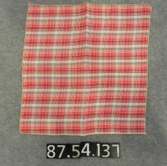 Handkerchief, red plaid