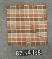 Handkerchief, brown plaid