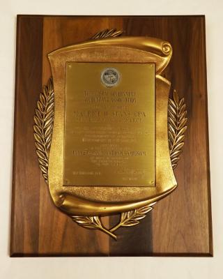 Federal Government Accounting Association Plaque, 1971