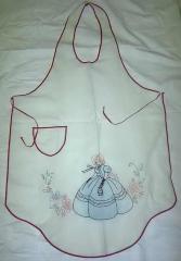Embroidered Bib Apron, 1935