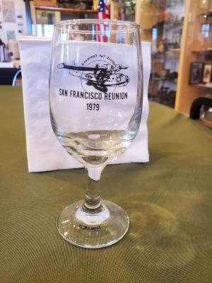 White Wine Glass for Black Cat Command, 1979