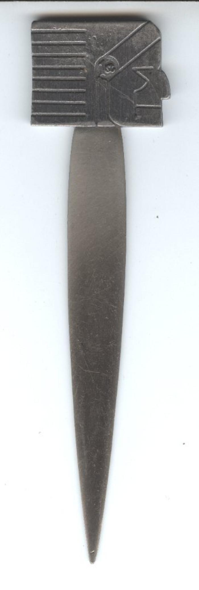 First National Bank of Shakopee Letter Opener, 1978