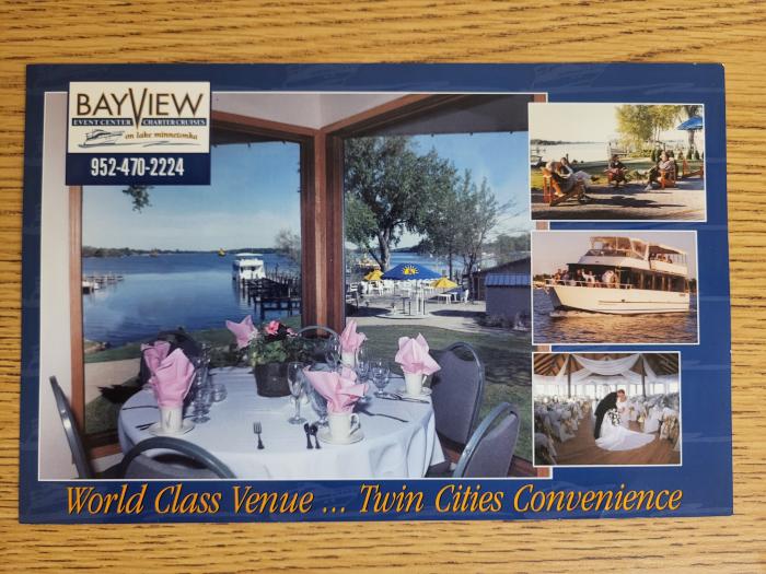 Bayview Event Center Advertisement with Photographs