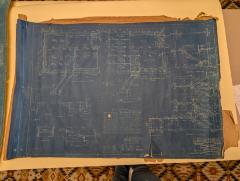 Blueprints for the Glenwood High School 1950 Addition 