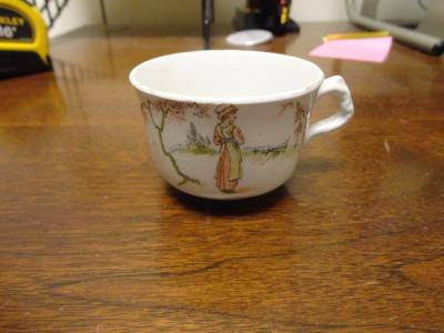 Girl's Ceramic Teacup, Blakeley, 1850
