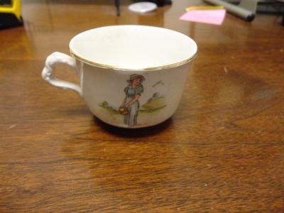 Girl's Ceramic Teacup, Blakeley, 1850