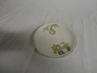 Girl's Ceramic Tea Saucer, Blakeley, 1850s