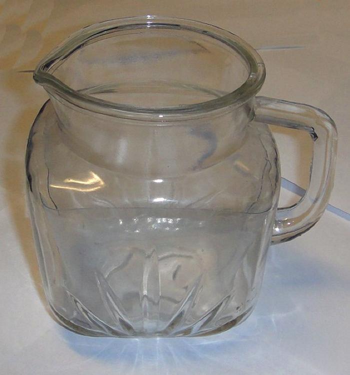 Glass Milk Pitcher, Belle Plaine, 1940