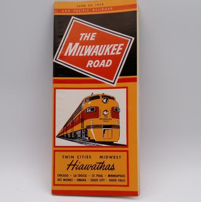 Passenger train schedule, Milwaukee Road