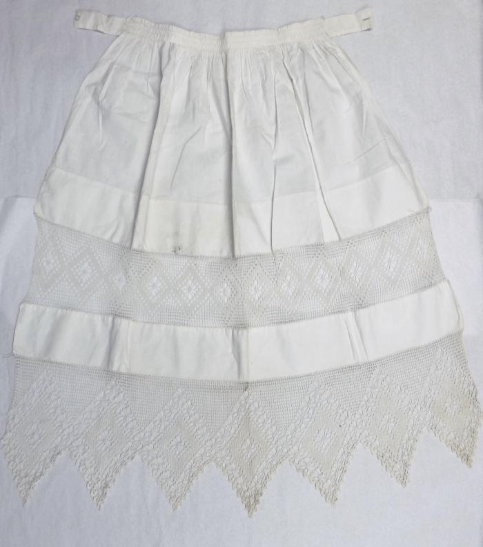 Hand Crocheted Apron, Shakopee, 1885