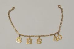Gold Bracelet from Shakopee High School, Shakopee, 1940