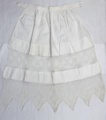 Hand Crocheted Apron, Shakopee, 1885