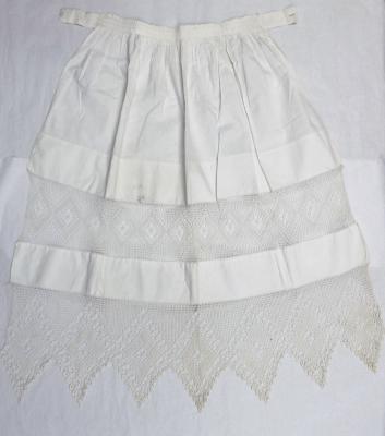 Hand Crocheted Apron, Shakopee, 1885