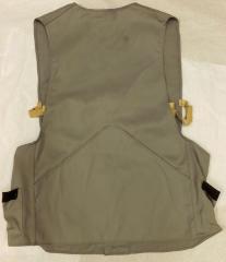 Gray shooting vest, ca. mid-20th century.
