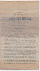 Griffin Rug Machine, 1880