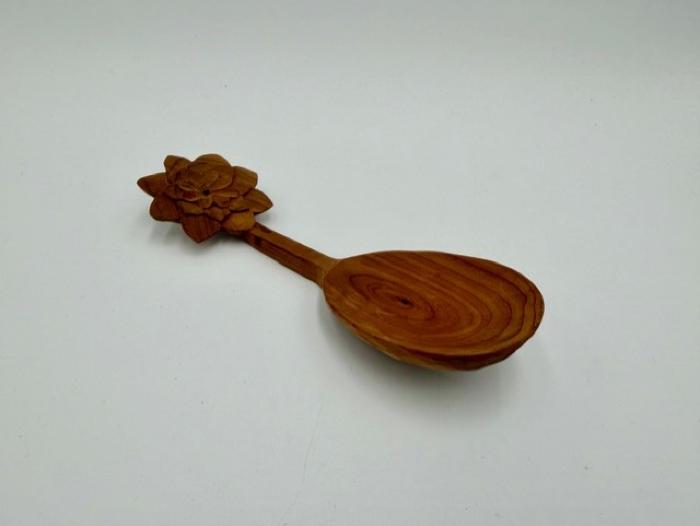 Wood Carving Floral Spoon: Spoon