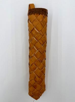 Woven Birch Bark Holder: Basket