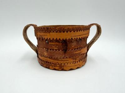 Birch Bark Bowl with Handles: Bowl