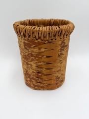 Birch Bark Container with Woven Rim: Container