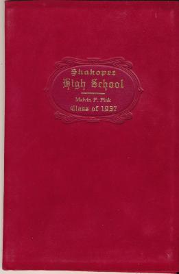 High School Diploma - Melvin P. Pink, Shakopee, 1937