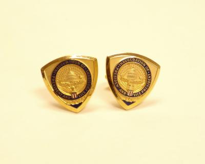 Inaugural Presidential Seal Brass Cuff Links, 1972