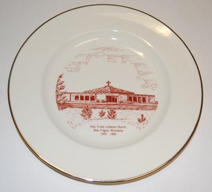 Holy Trinity Lutheran Church Commemorative Plater, New Prague, 1984