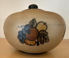 L.Hjorth Pottery, Bornholm round pot with lid
