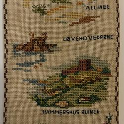 Textile - Bornholm cross stitch bell pull. 