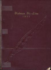 "Hubman Hi-Lites" Yearbook, Jordan, 1951