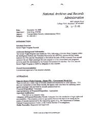 “Secure Flight Program” records retention recommendation, circa 2008.