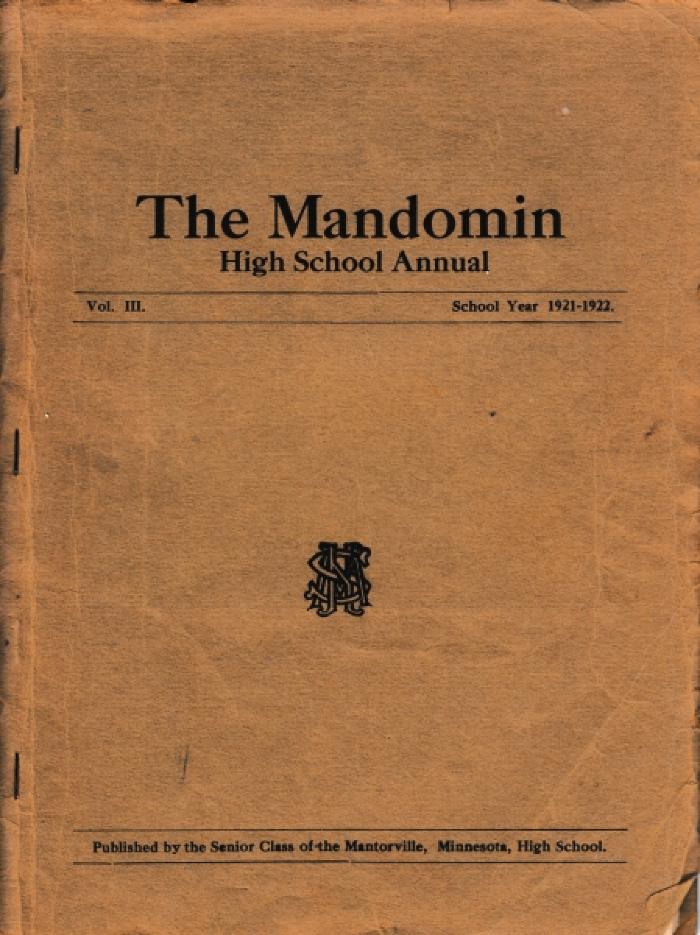 Mandomin Annual Vol. 3 1921-1922