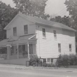 Black and white photograph Restoration house