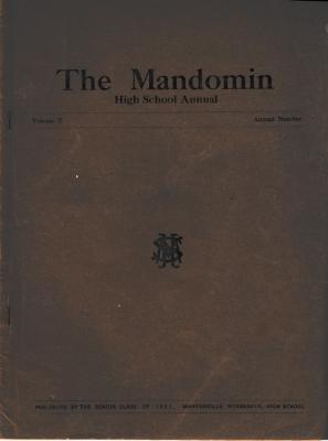 Mandomin High School Annual Vol. 2 1921