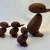 Sculpture - Teak Wood Ducks designed by Kay Bojesen for Rosendahl Copenhagen
