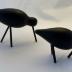 Sculpture - Wooden Shore Birds by Normann of Copenhagen