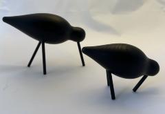Sculpture - Wooden Shore Birds by Normann of Copenhagen