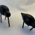 Sculpture - Wooden Shore Birds by Normann of Copenhagen
