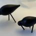 Sculpture - Wooden Shore Birds by Normann of Copenhagen