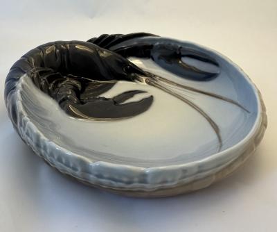 Bowl - Lobster bowl designed by Erik Nielsen, produced by Royal Copenhagen