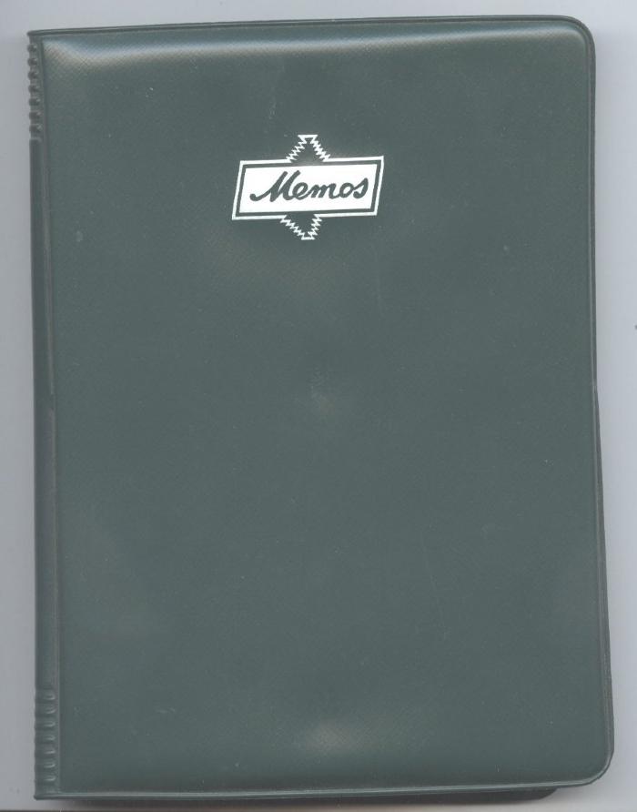 Jacob Ries Bottling Works Novelty Notebook, Shakopee, 1965