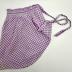 Purple and White Gingham Apron: Apron