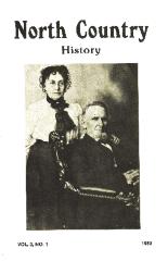 North Country History Vol. 3 No. 1