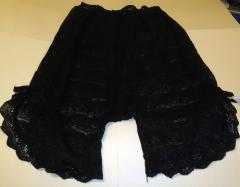 Ladies' Black Lace Pantaloons - Lorraine Libby Coller, Shakopee, 1930