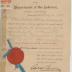 Homestead certificate Edward Cook