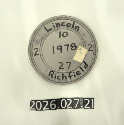 Film reel: 1978 Lincoln vs Richfield