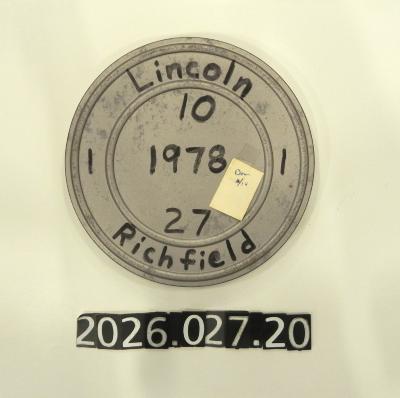 Film reel: 1978 Lincoln vs Richfield