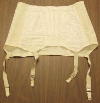 Ladies White Girdle, Marystown, 1955